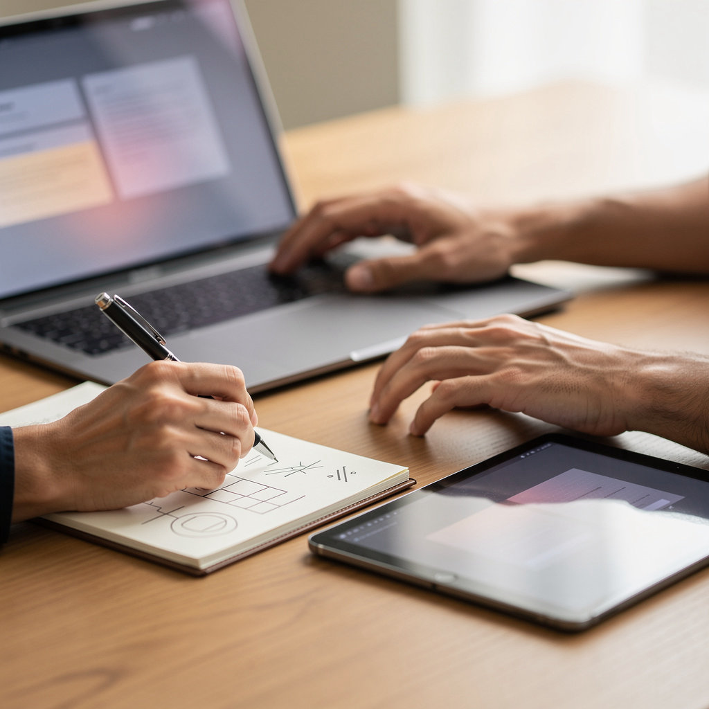 Hilton Sales Complex San Diego team collaborating on a professional website project in a modern office